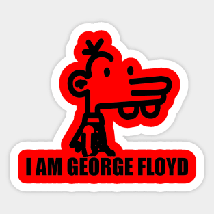 Manny Heffley im george floyd Sticker